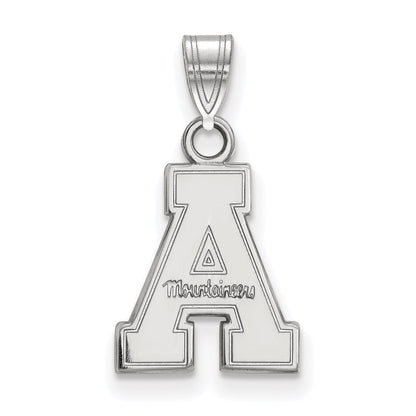 10K Weißgold Logoart Appalachian State University Klein Anhänger