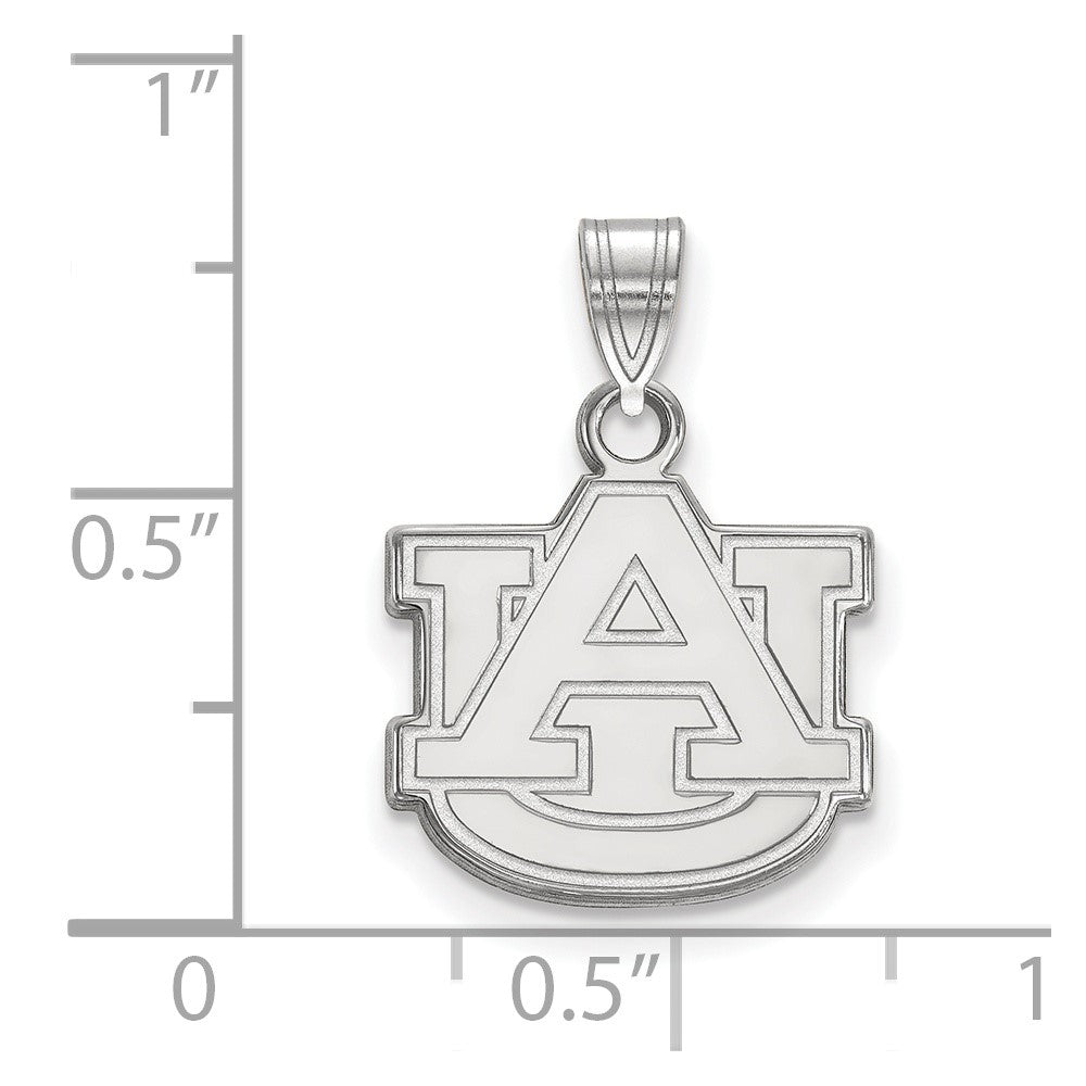 Sterlingsilber Rhodiniert Logoart Auburn University A U Klein Anhänger