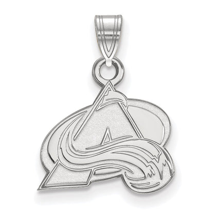 Sterlingsilber Rhodiniert Nhl Logoart Colorado Avalanche Buchstabe A Klein Anhänger