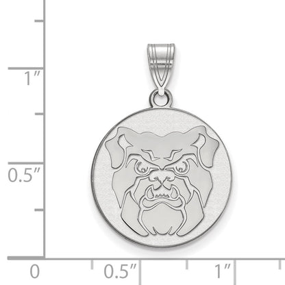10K Weißgold Logoart Butler University Bulldog Groß Anhänger