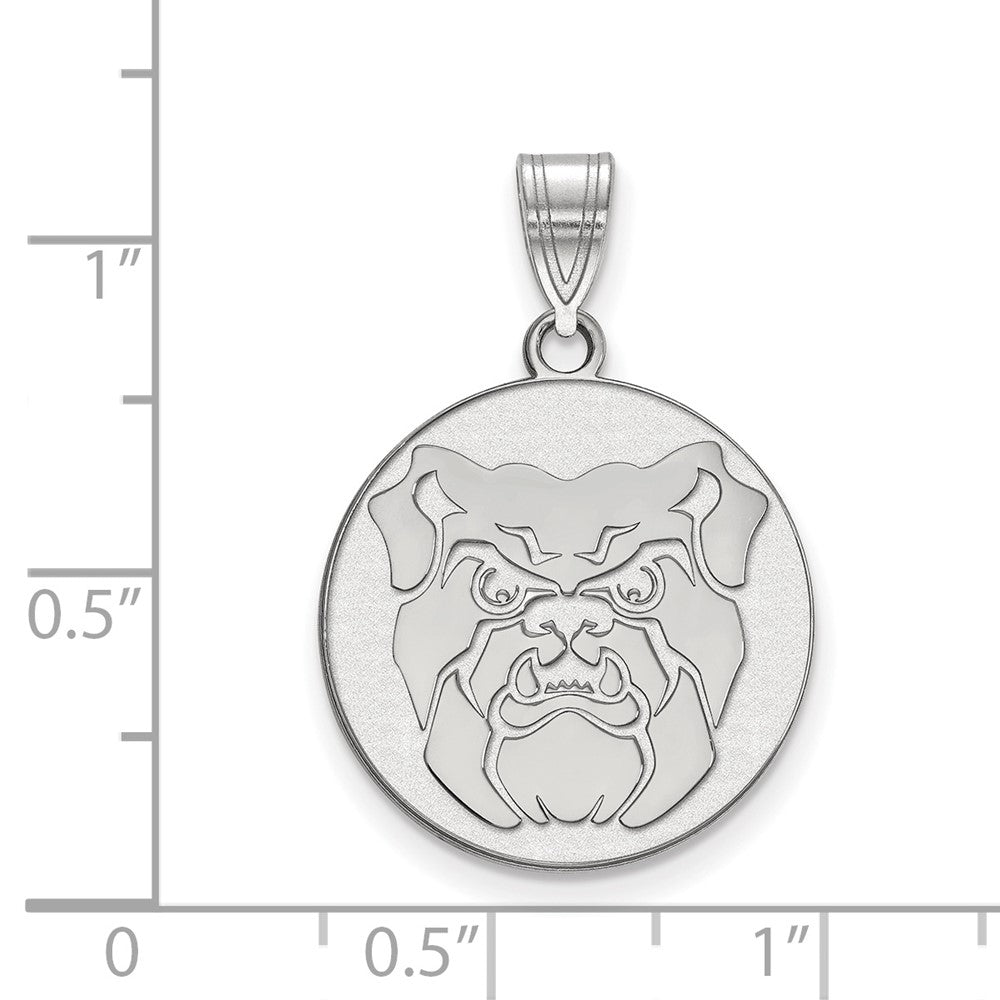 Sterlingsilber Rhodiniert Logoart Butler University Bulldog Groß Anhänger