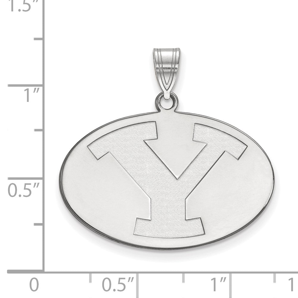 Sterlingsilber Rhodiniert Logoart Brigham Young University Buchstabe Y Groß Anhänger