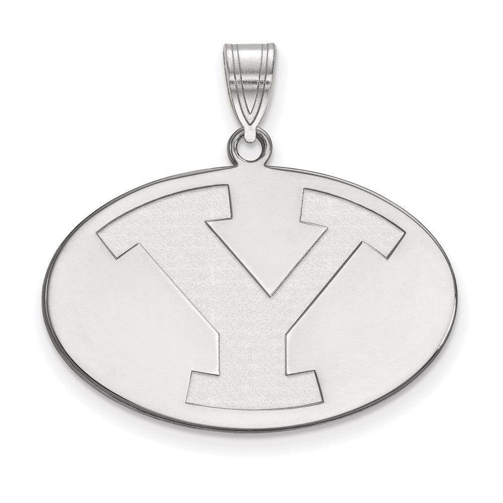 Sterlingsilber Rhodiniert Logoart Brigham Young University Buchstabe Y Groß Anhänger