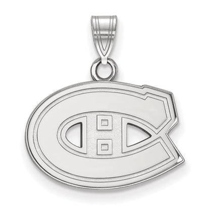 14K Weißgold Nhl Logoart Montreal Canadiens Klein Anhänger