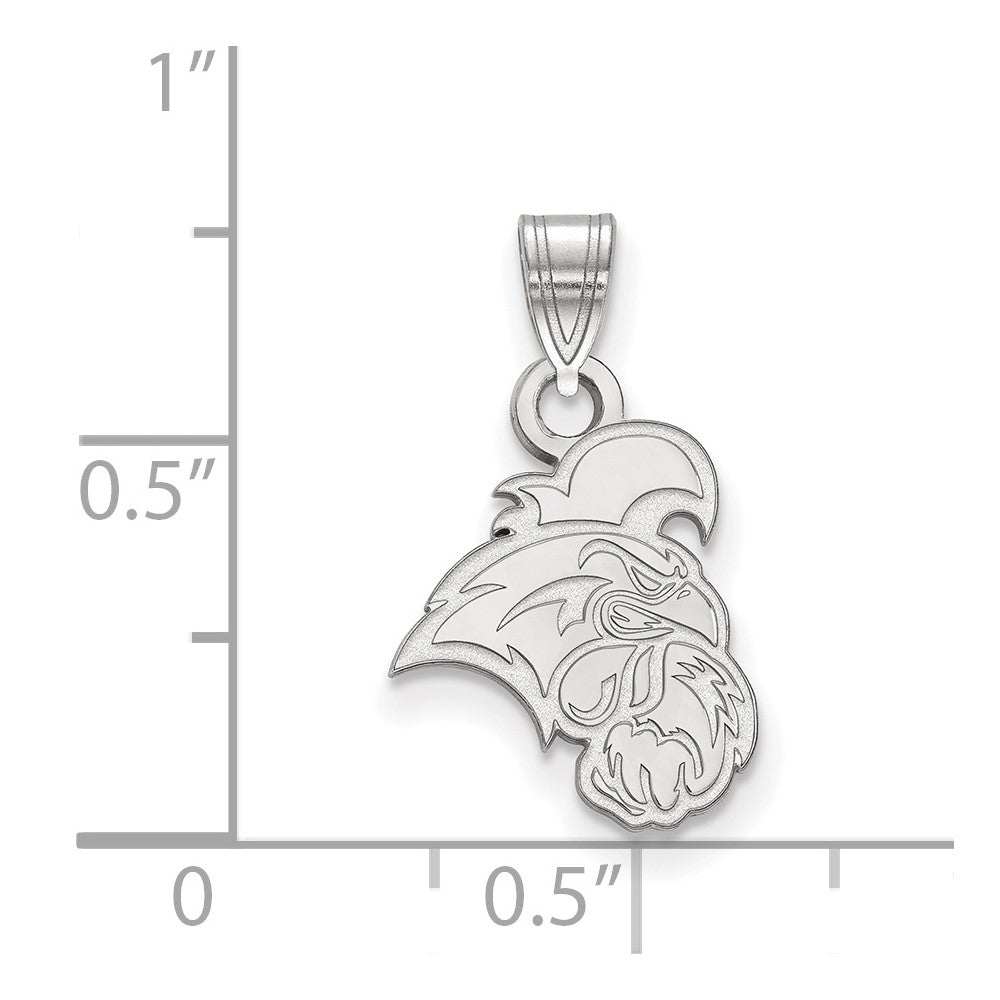 Sterlingsilber Rhodiniert Logoart Coastal Carolina University Chanticleer Klein Anhänger