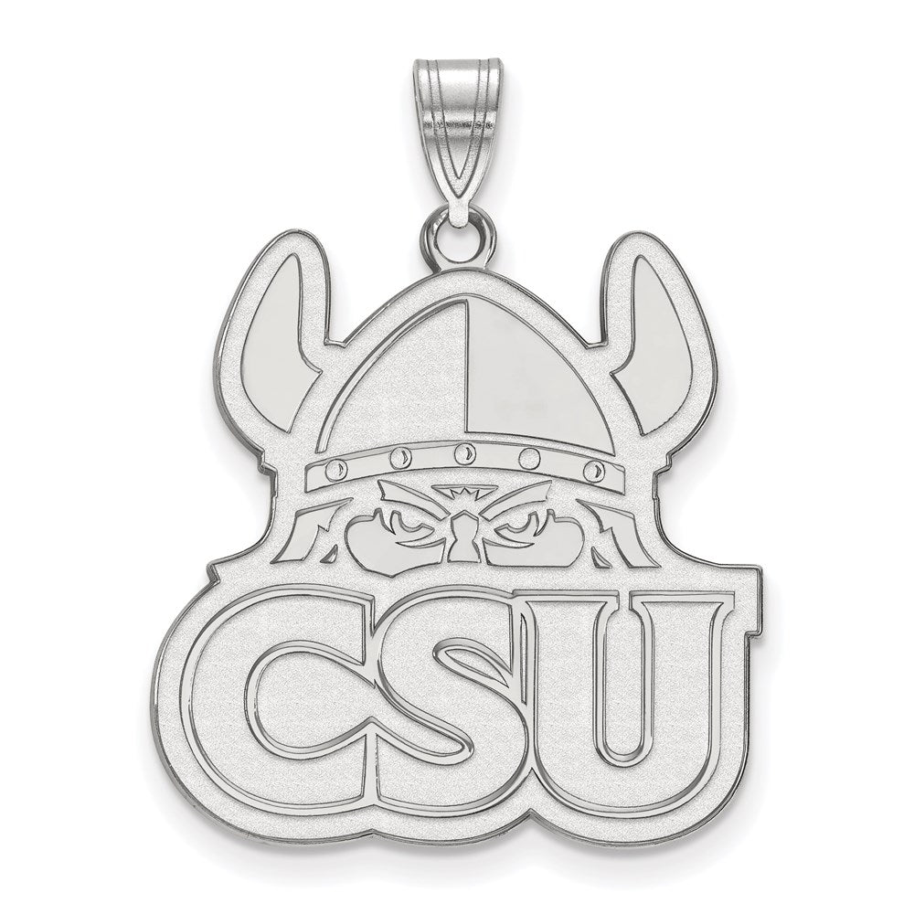 Sterlingsilber Rhodiniert Logoart Cleveland State University Extra Groß Anhänger