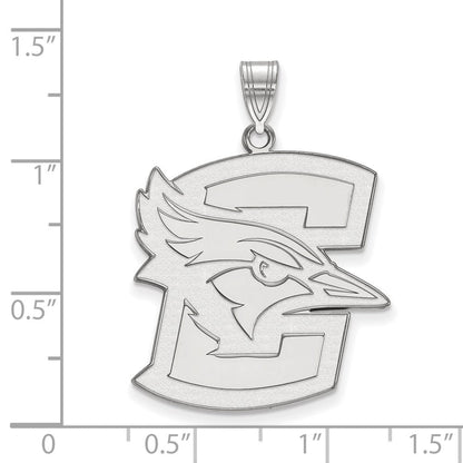 Sterlingsilber Rhodiniert Logoart Creighton University Bluejay Extra Groß Anhänger