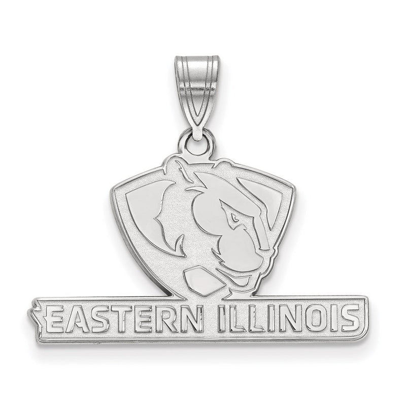 Sterlingsilber Rhodiniert Logoart Eastern Illinois University Mittel Anhänger
