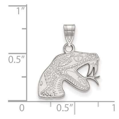 Sterlingsilber Rhodiniert Logoart Florida A und M University Rattler Klein Anhänger