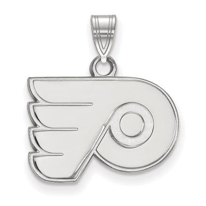 Sterlingsilber Rhodiniert Nhl Logoart Philadelphia Flyers Klein Anhänger