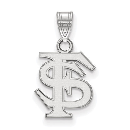 Sterlingsilber Rhodiniert Logoart Florida State University F S Klein Anhänger