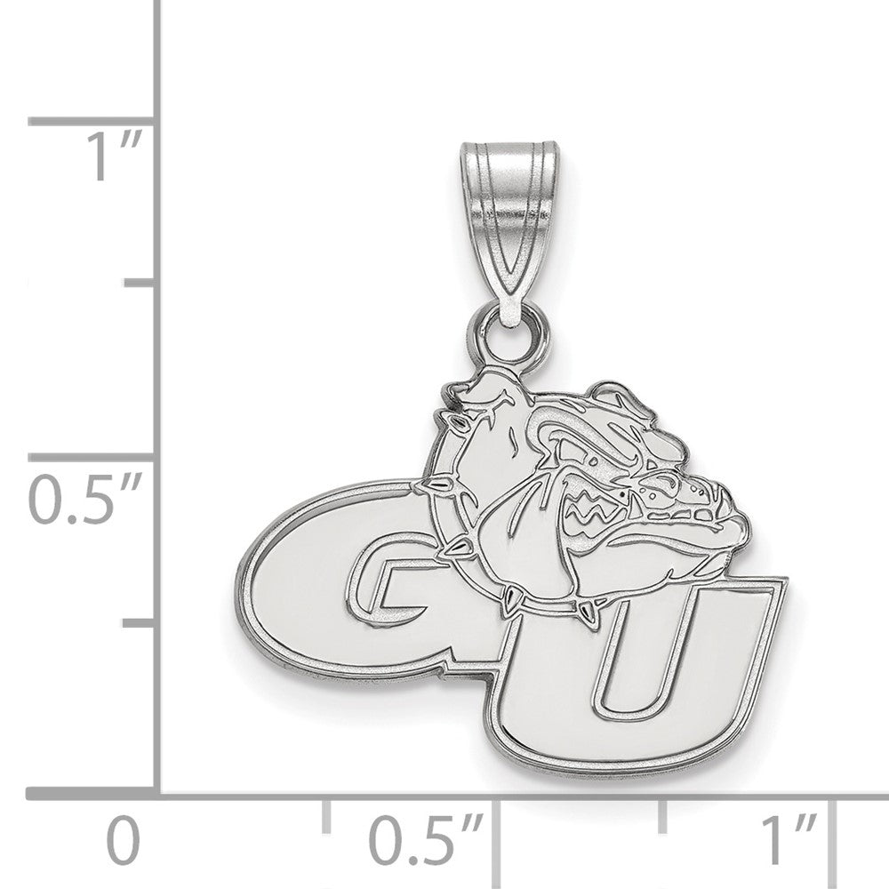 Sterlingsilber Rhodiniert Logoart Gonzaga University G U Bulldog Mittel Anhänger