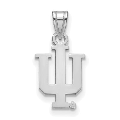 Sterlingsilber Rhodiniert Logoart Indiana University I U Klein Anhänger