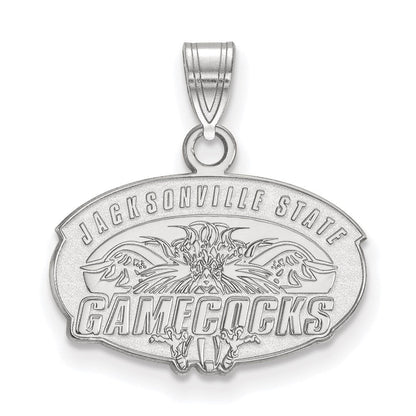 Sterlingsilber Rhodiniert Logoart Jacksonville State University Klein Anhänger