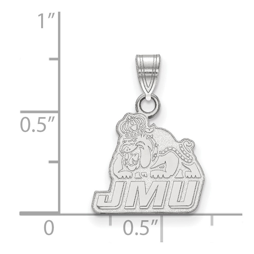 Sterlingsilber Rhodiniert Logoart James Madison University Klein Anhänger