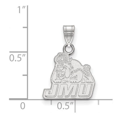 Sterlingsilber Rhodiniert Logoart James Madison University Klein Anhänger