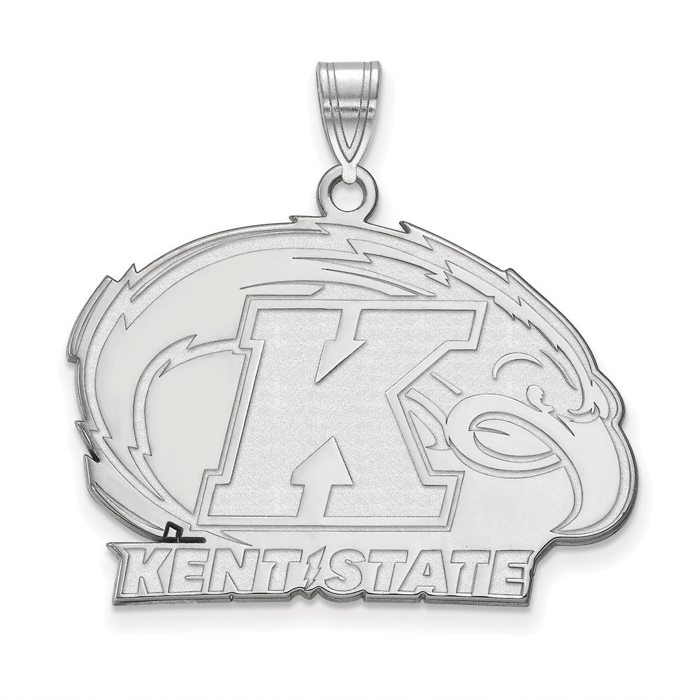 Sterlingsilber Rhodiniert Logoart Kent State University Groß Anhänger