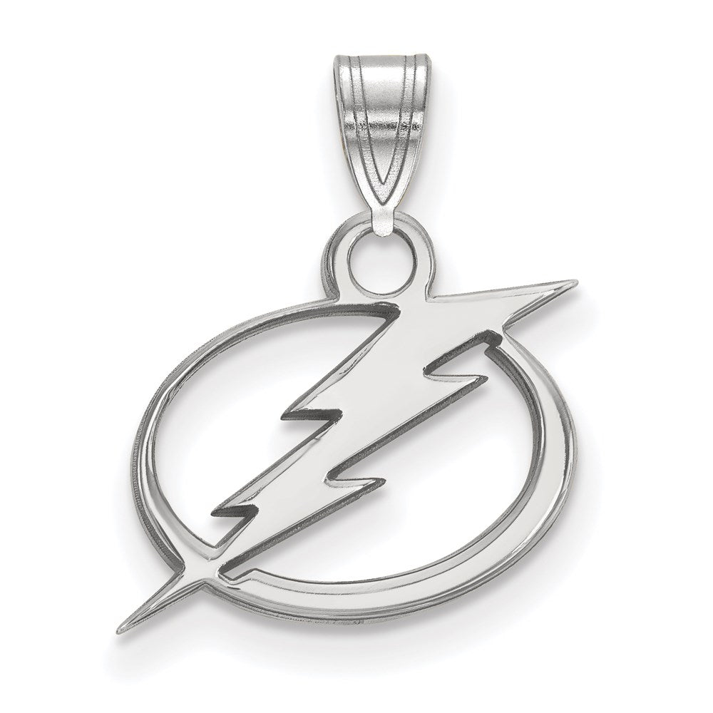 Sterlingsilber Rhodiniert Nhl Logoart Tampa Bay Blitz Klein Anhänger