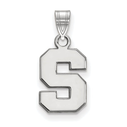 10K Weißgold Logoart Michigan State University Buchstabe S Klein Anhänger