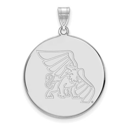 Sterlingsilber Rhodiniert Logoart Missouri Western State University Griffon Extra Groß Plättchen Anhänger