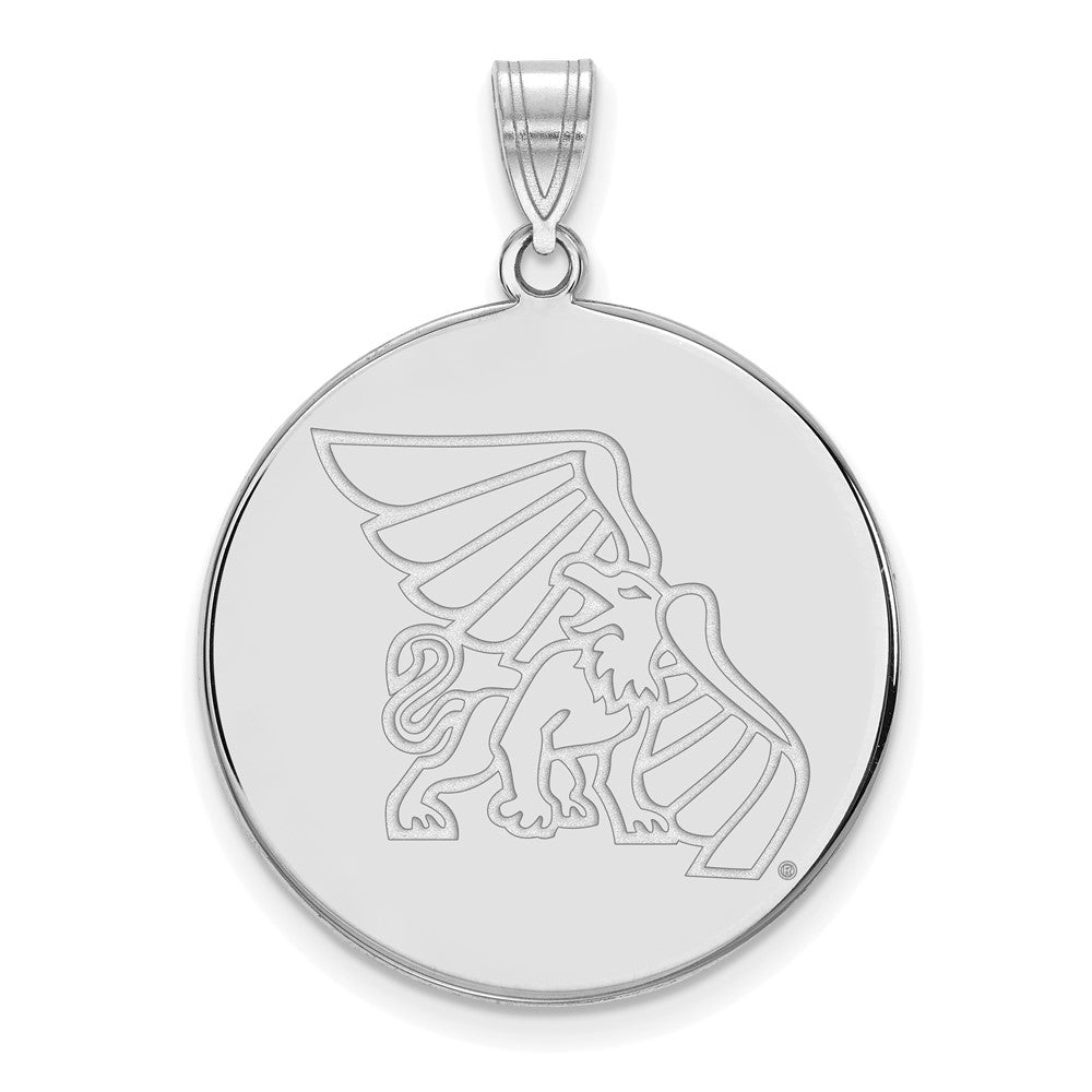 10K Weißgold Logoart Missouri Western State University Griffon Extra Groß Plättchen Anhänger