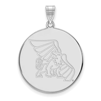 10K Weißgold Logoart Missouri Western State University Griffon Extra Groß Plättchen Anhänger