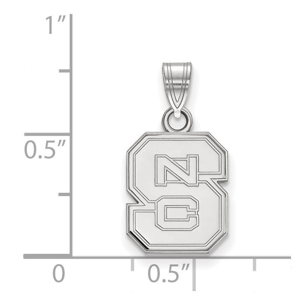 Sterlingsilber Rhodiniert Logoart North Carolina State University N C S Klein Anhänger