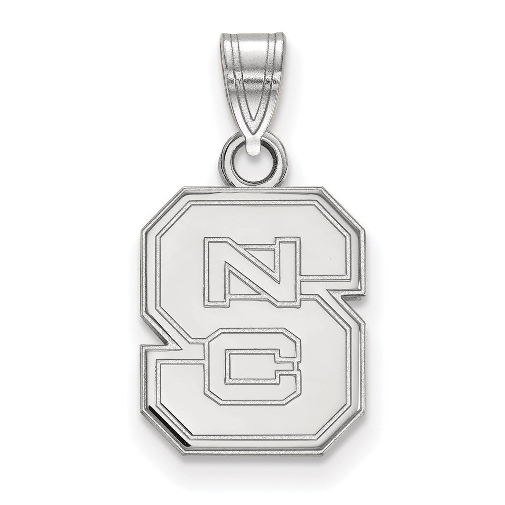 Sterlingsilber Rhodiniert Logoart North Carolina State University N C S Klein Anhänger