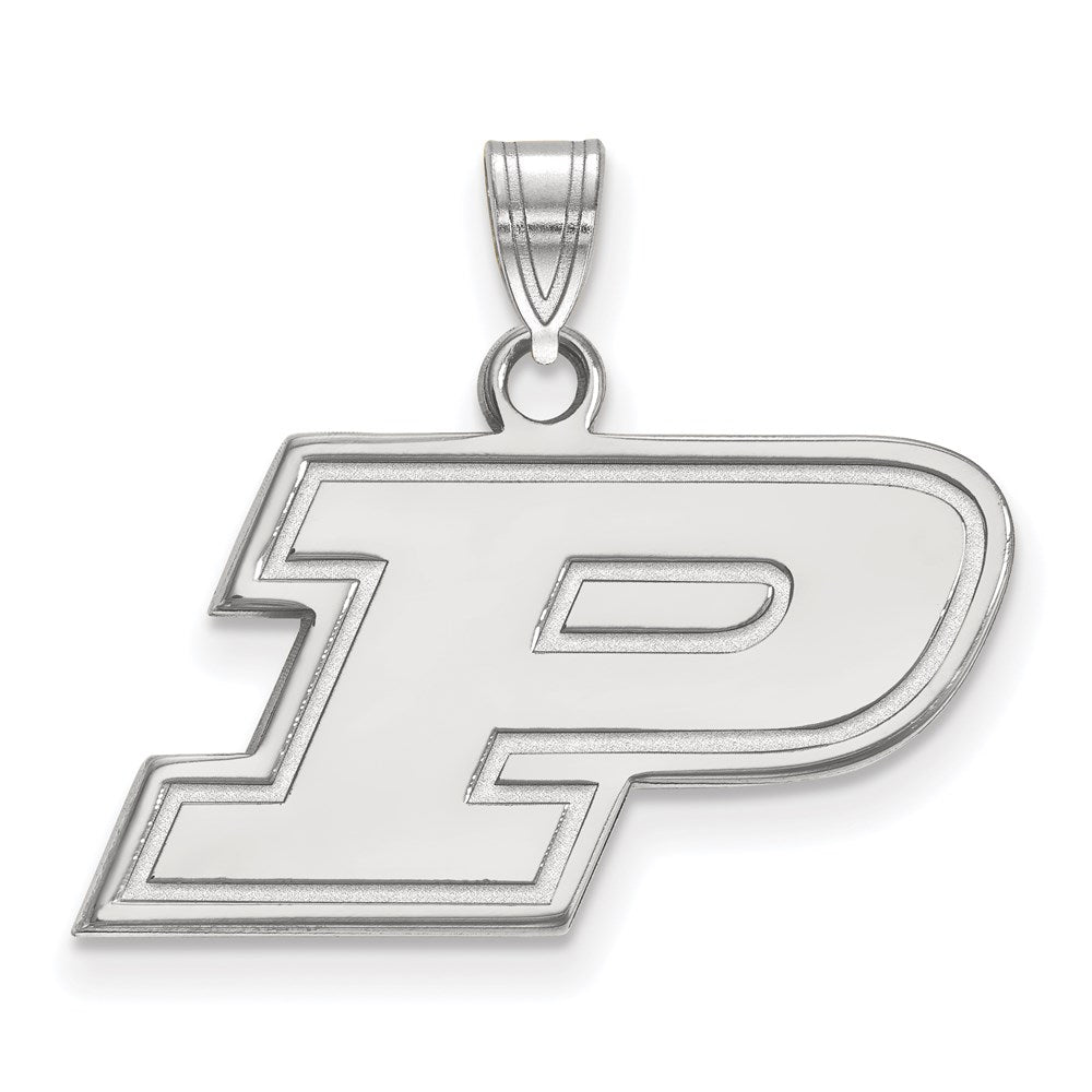 Sterlingsilber Rhodiniert Logoart Purdue University Buchstabe P Klein Anhänger