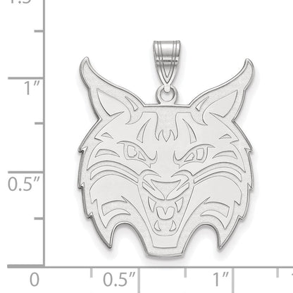 Sterlingsilber Rhodiniert Logoart Quinnipiac University Bobcat Extra Groß Anhänger
