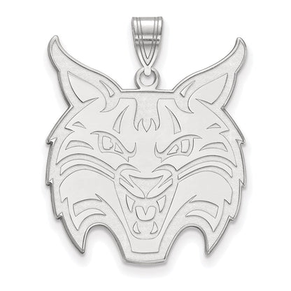 Sterlingsilber Rhodiniert Logoart Quinnipiac University Bobcat Extra Groß Anhänger