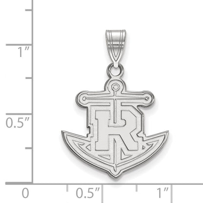 Sterlingsilber Rhodiniert Logoart Rollins College Anker Groß Anhänger