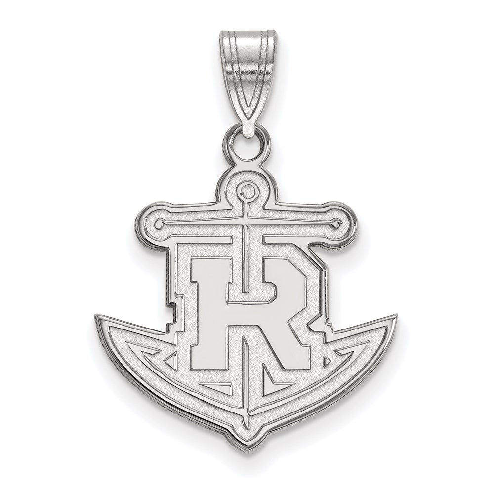 Sterlingsilber Rhodiniert Logoart Rollins College Anker Groß Anhänger