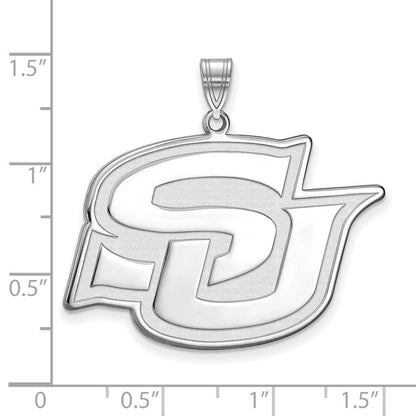 10K Weißgold Logoart Southern University Jaguars Extra Groß Anhänger