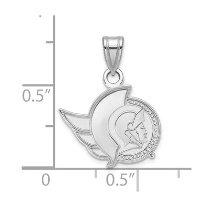 14K Weißgold Nhl Logoart Ottawa Senators Klein Anhänger