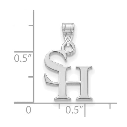 Sterlingsilber Rhodiniert Logoart Sam Houston State University Klein Anhänger