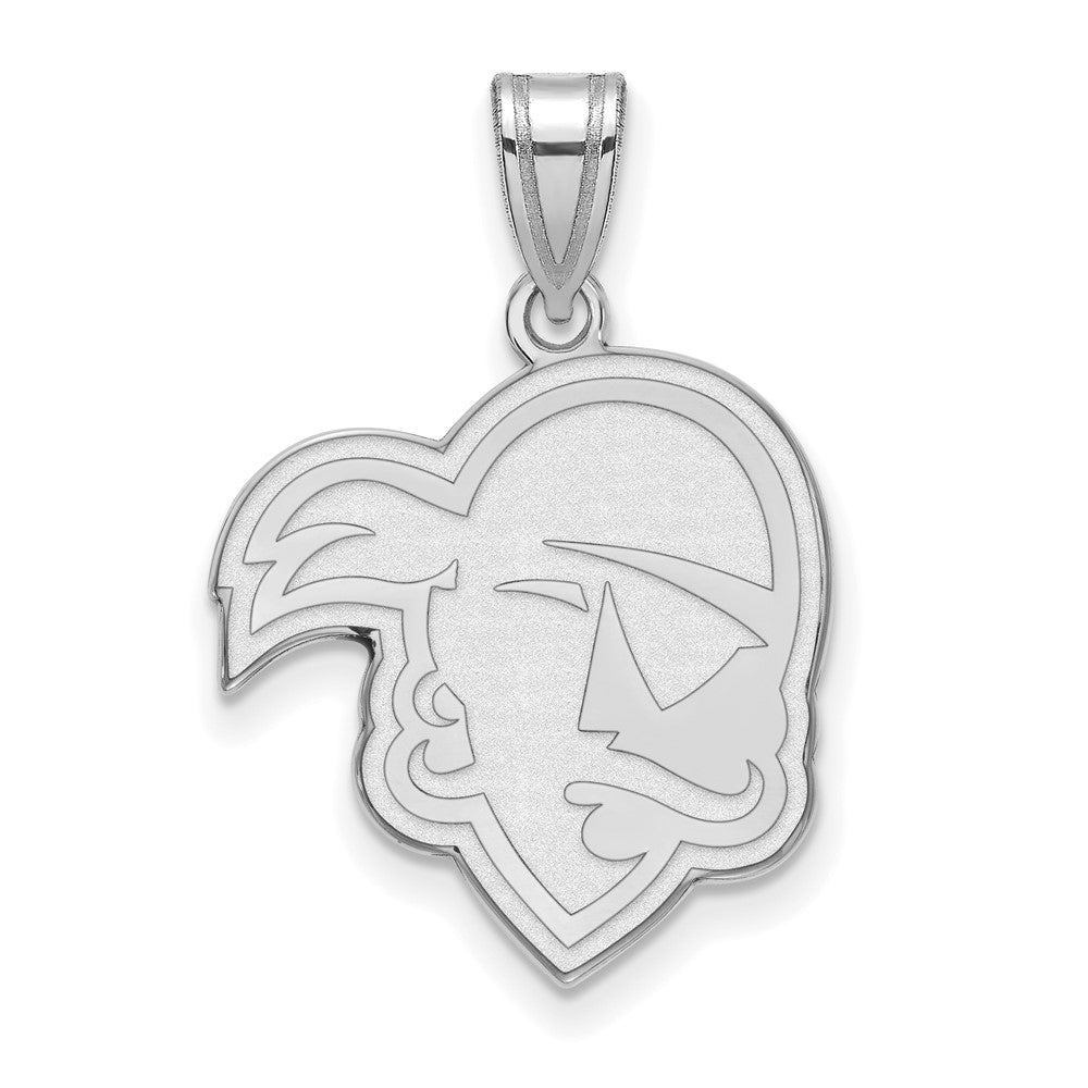 Sterlingsilber Rhodiniert Logoart Seton Hall University Pirat Groß Anhänger
