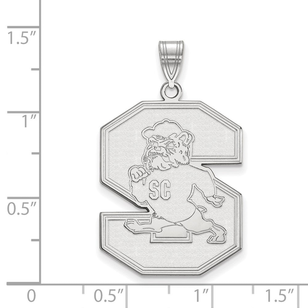 10K Weißgold Logoart South Carolina State University Extra Groß Anhänger
