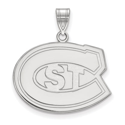 Sterlingsilber Rhodiniert Logoart St. Cloud State University Groß Anhänger