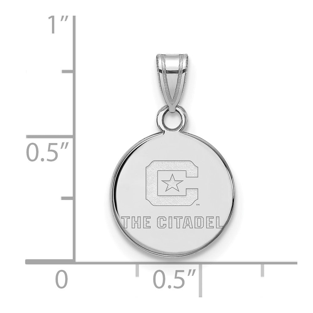 Sterlingsilber Rhodiniert Logoart The Citadel Klein Anhänger