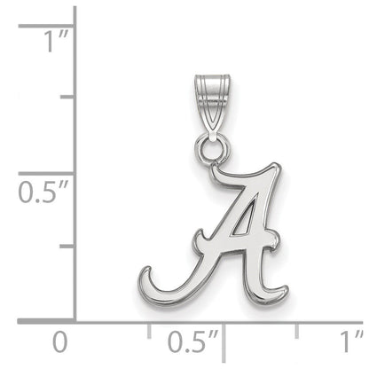 14K Weißgold Logoart University Of Alabama Buchstabe A Klein Anhänger