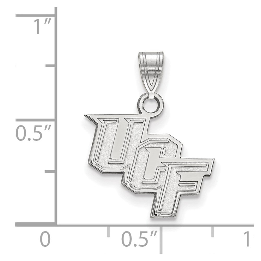 10K Weißgold Logoart University Of Central Florida U C F Klein Anhänger