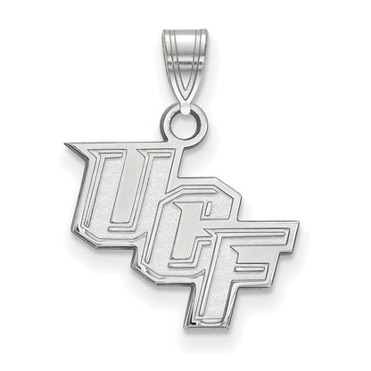 14K Weißgold Logoart University Of Central Florida U C F Klein Anhänger