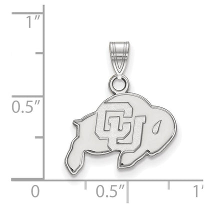 Sterlingsilber Rhodiniert Logoart University Of Colorado Buffalo Klein Anhänger