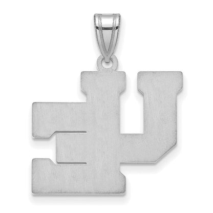 Sterlingsilber Rhodiniert Logoart University Of Evansville Lila Aces Groß Anhänger