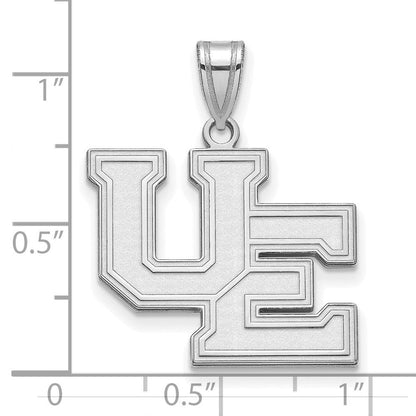 Sterlingsilber Rhodiniert Logoart University Of Evansville Lila Aces Groß Anhänger