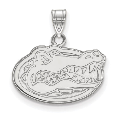 14K Weißgold Logoart University Of Florida Gator Klein Anhänger