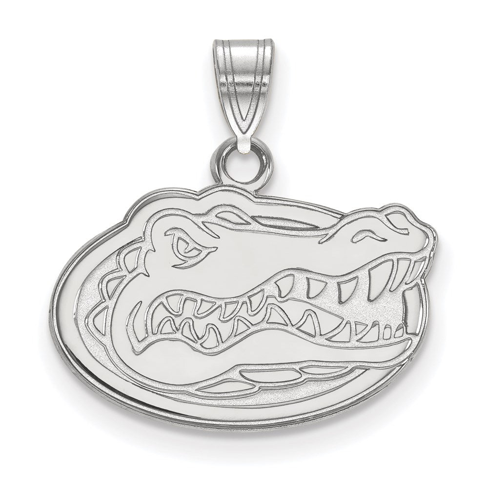 Sterlingsilber Rhodiniert Logoart University Of Florida Gator Klein Anhänger