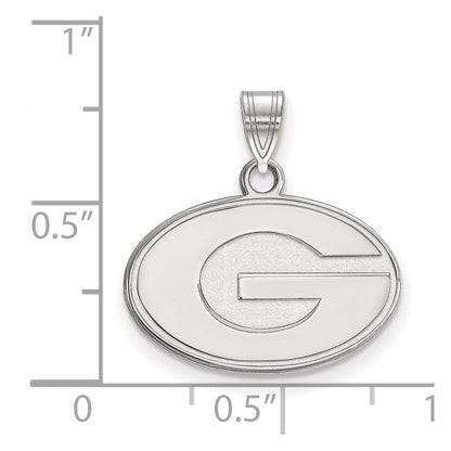 10K Weißgold Logoart University Of Georgia Buchstabe G Klein Anhänger