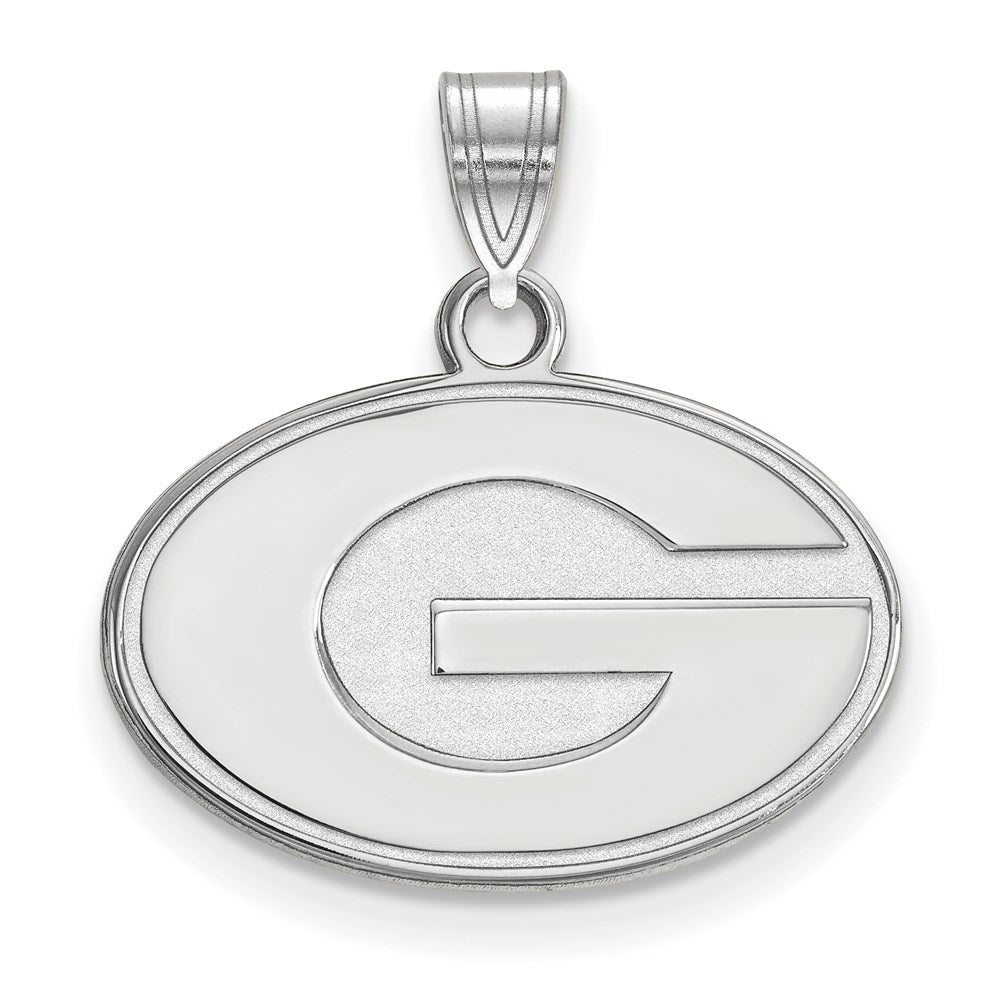 Sterlingsilber Rhodiniert Logoart University Of Georgia Buchstabe G Klein Anhänger